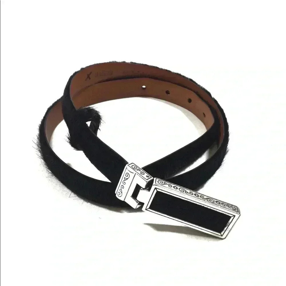 Brighton Women’s Calf Hair Skinny Belt